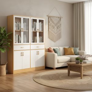 Armario Estantería Mueble Organizador Moderno De 4 Puertas