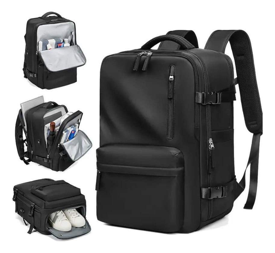 Mochila Grande De Viaje Urbana Expandible Impermeable - Imagen 3