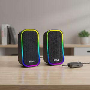 Parlantes Gaming PC Marvo Havoc SG-285 Con Iluminación RGB