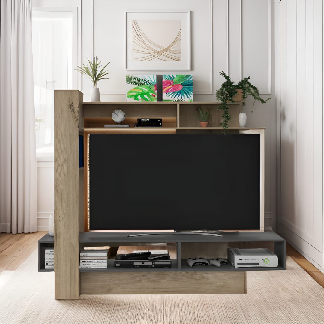 Modular Rack Tv Smartfit Premium Mdf 7 Estantes 180x152 cm - Imagen 3