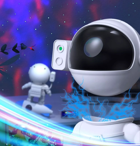 Proyector Astronautas Lampara Estrellas C Rotación 360 Grados - Imagen 6