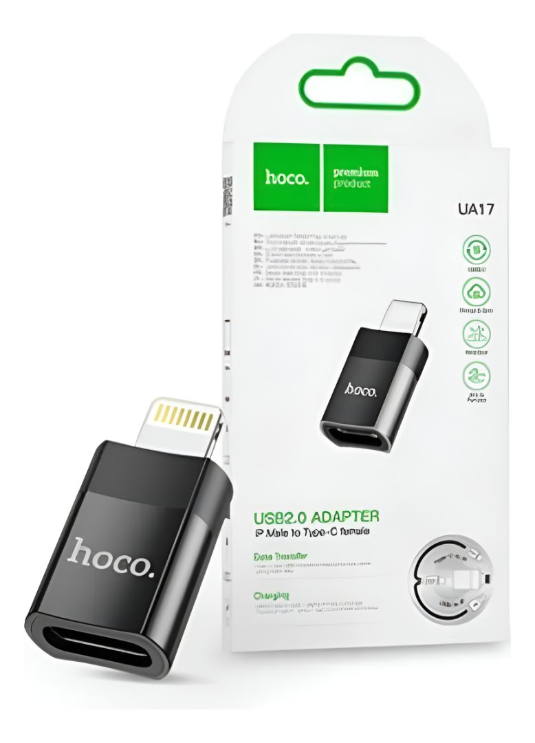Adaptador Transferencia De Datos Hoco USB-C A Lightning Male