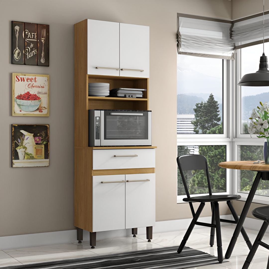 Aparador Multiuso Para Cocina Comedor 4 Puertas 1 Cajón - Imagen 8