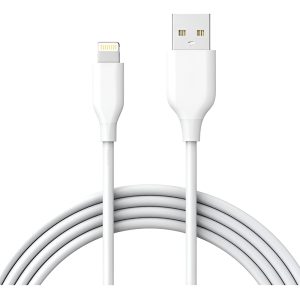 Cable Cargador Usb Compatible Con iPhone 1,2mts Blanco Us*