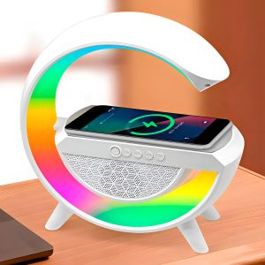 Altavoz Bluetooth Con Cargador Inalámbrico Luces Led/sonido*