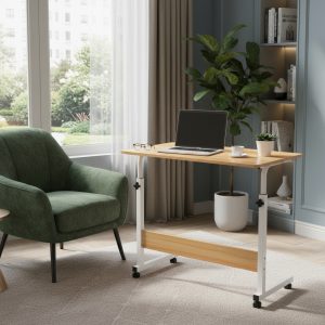 Mesa Soporte PC Altura Ajustable Con Ruedas