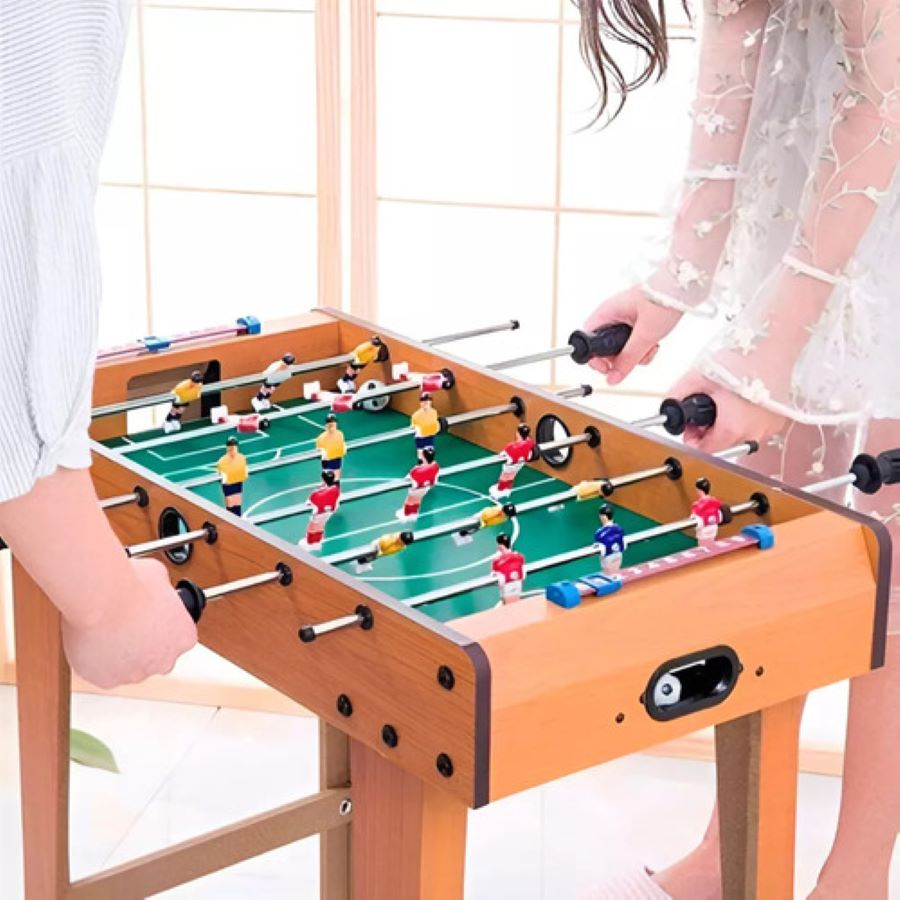 Futbolito Mesa De Pie Mini Metegol Juego De Fútbol En Madera - Imagen 2