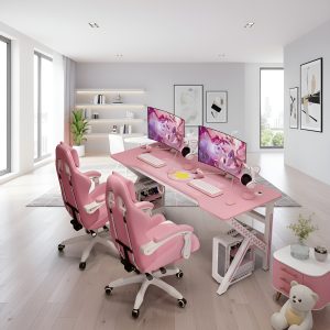 Escritorio Gamer Contemporáneo Para Mdf Y Metal