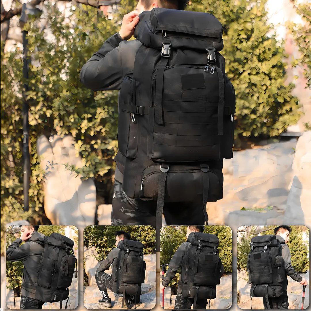 Mochila De Camping Militar De 80L Impermeable - Imagen 8