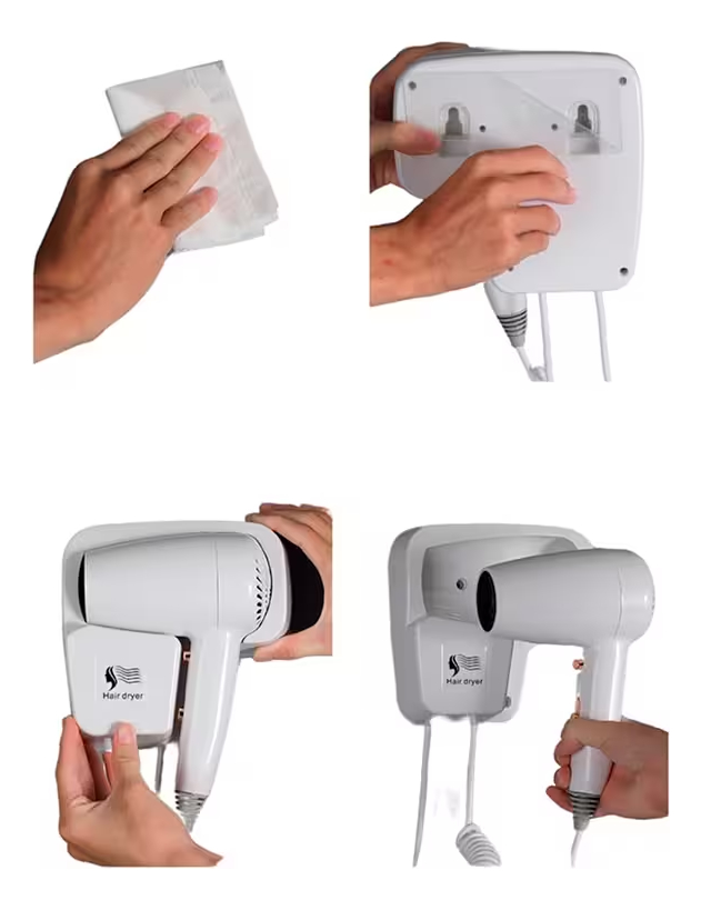 Secador Cabello Profesional De Pared 1200W Secado Rápido - Imagen 7