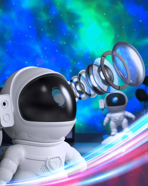 Proyector Astronautas Lampara Estrellas C Rotación 360 Grados - Imagen 3