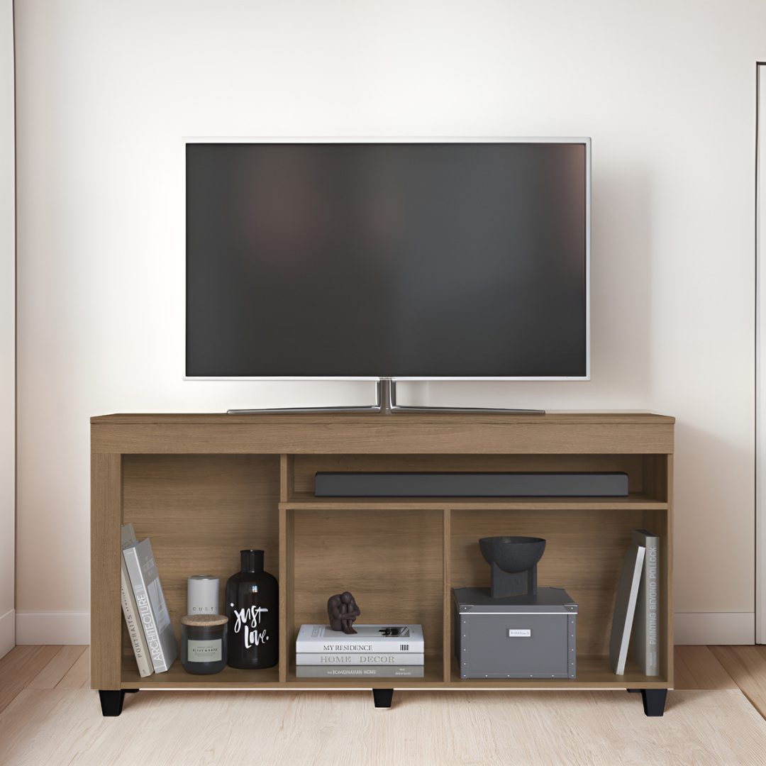Rack Tv Mueble Moderno Hasta 50'' Mdf Brasilero 135cm - Imagen 4