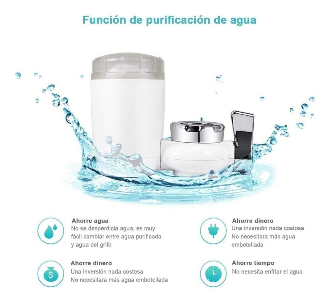 Filtro De Agua Del Grifo, Purificador De Agua Roscado Blanco - Imagen 10