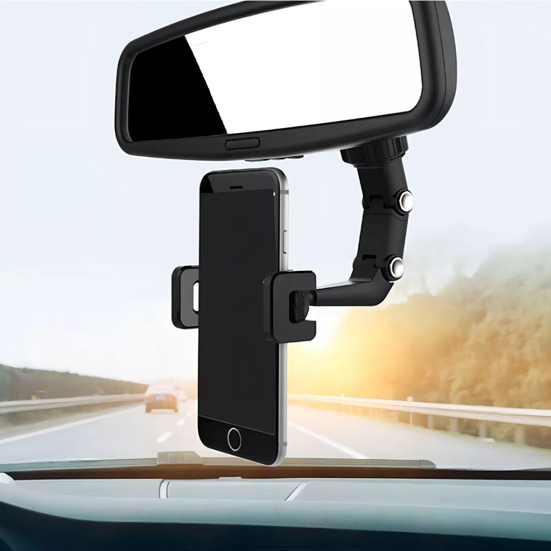 Soporte Multiuso Para Teléfono Con Espejo Retrovisor 360º - Imagen 4