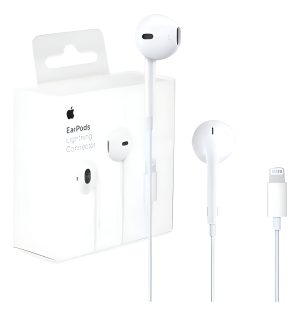 Auriculares Earpods Con Conector Lightning Para iPhone Blanc