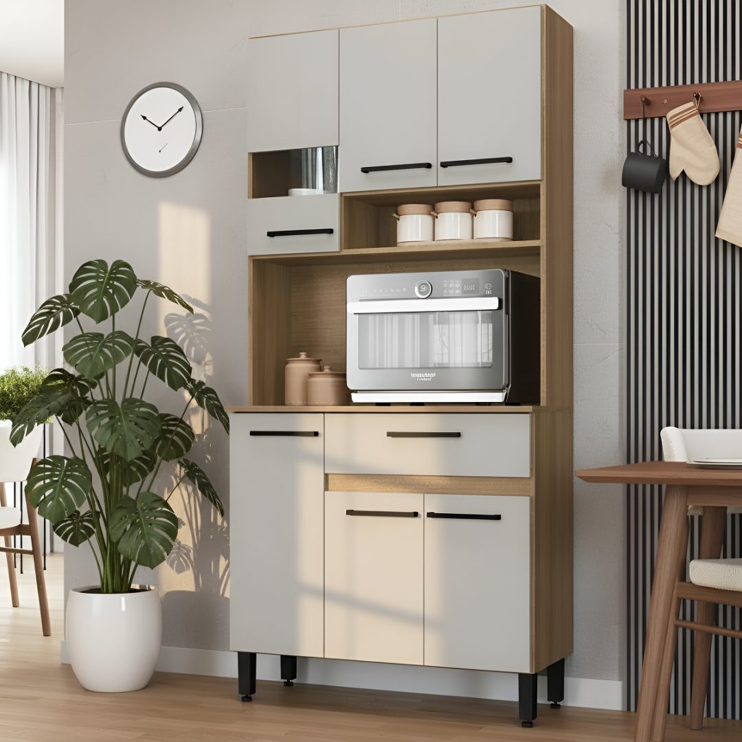 Aparador Mdp Multiuso De Cocina Comedor 188x90cm Grafito Us