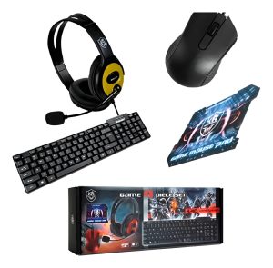 Kit Teclado Gamer 4en1 Mouse Auricular Y Mousepad