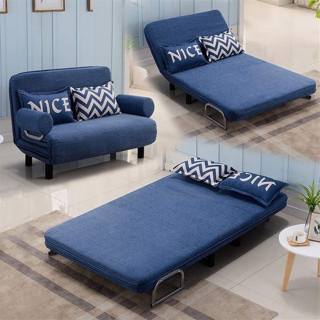 Sofá Cama Sillón Multiuso Plegable Reclinable 2 Cuerpos - Imagen 5