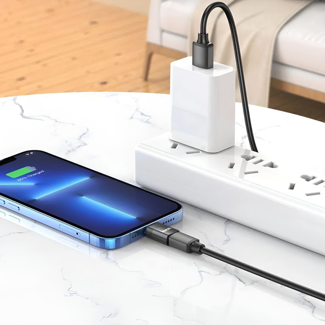 Adaptador Transferencia De Datos Hoco USB-C A Lightning Male - Imagen 6