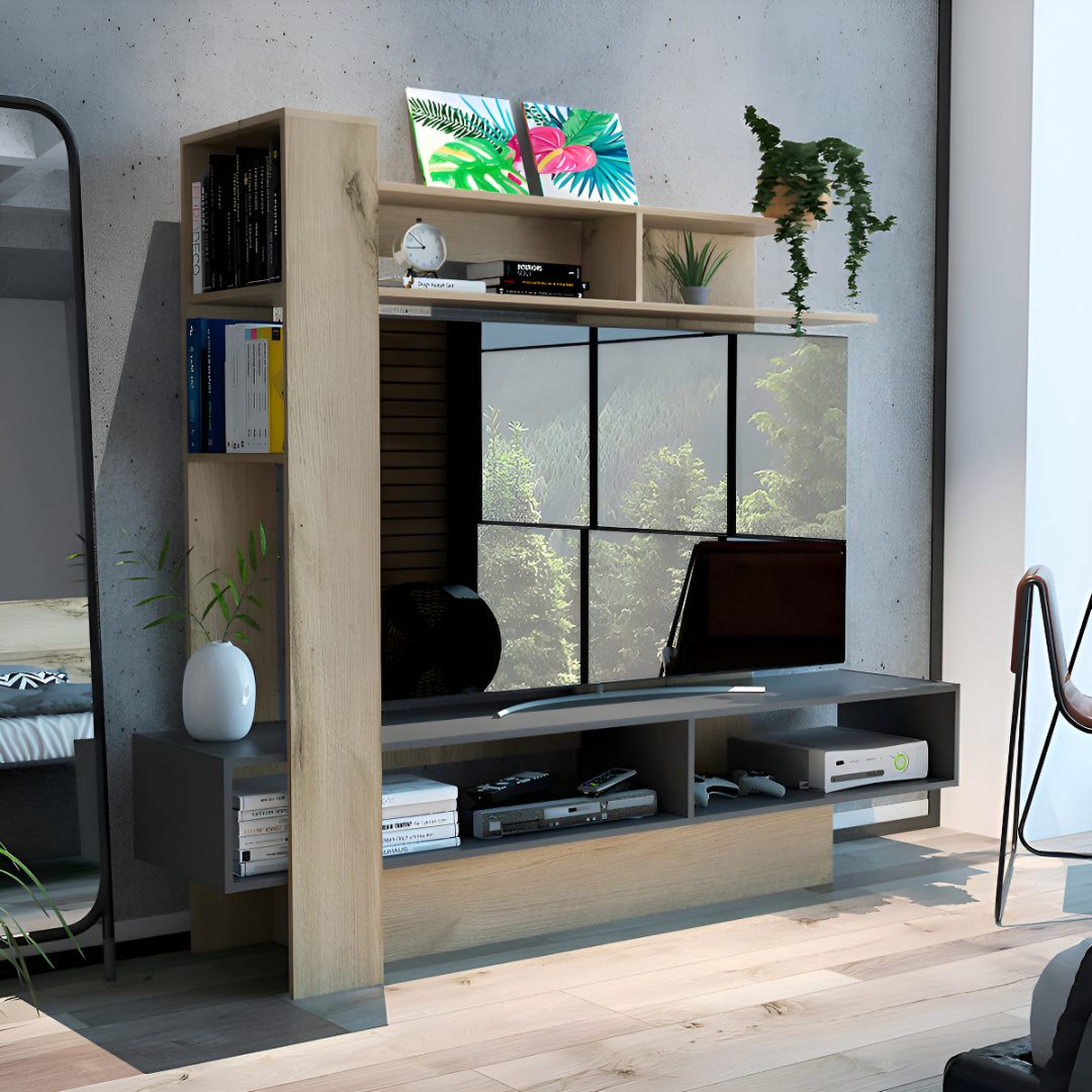 Modular Rack Tv Smartfit Premium Mdf 7 Estantes 180x152 cm - Imagen 7