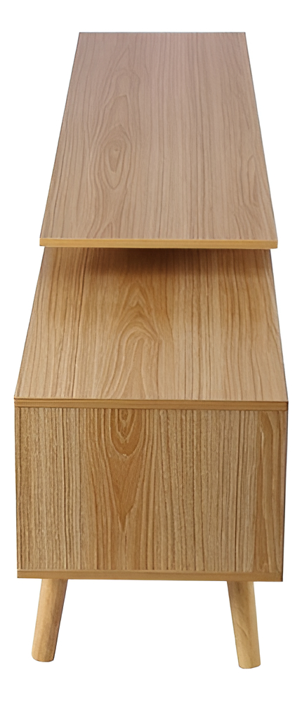 Rack TV MDF Laminado Expandible 140-240x30 cm - Imagen 10