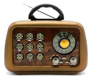 Radio Retro Vintage Recargable Portatil Con Bluetooth - USB