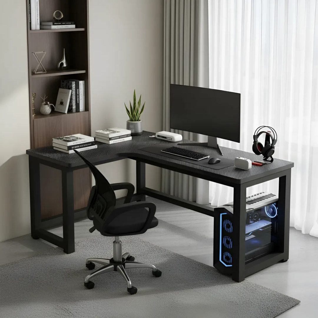 Mesa Escritorio Gamer En Forma De L 160x120 Cm - Imagen 6