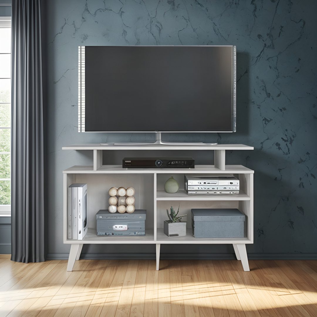 Rack TV MDF Para Living Hasta 43'' 1 Estante 2 Puertas - Imagen 4