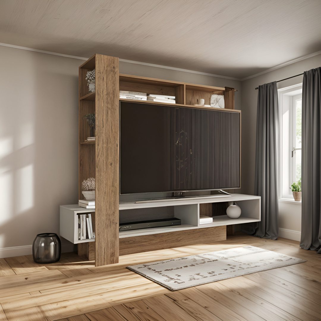 Modular Rack Tv Smartfit Premium Mdf 7 Estantes 180x152 cm - Imagen 2
