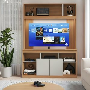 Modular Rack Tv Mueble Moderno Mdf Brasil Hasta 65'' 184cm