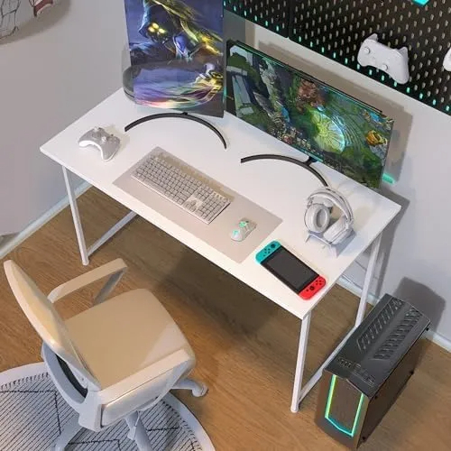 Escritorio Moderno De Metal Y Madera Mdf Para PC Oficina - Imagen 3