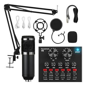 Set Micrófono Completo Estudio Grabación Podcast Profesional