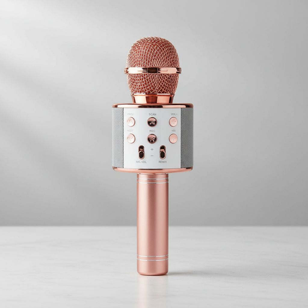 Micrófono Karaoke Bluetooth Con Altavoz Us - Imagen 9