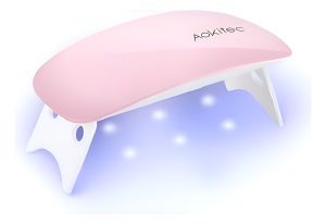 Mini Lampara Luz UV Recargable Aokitec Temporizador Ajustable