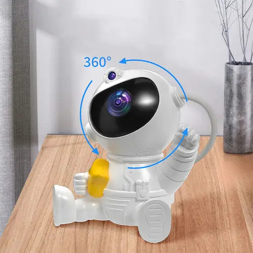 Lampara Led Proyector Astronauta Estrellas De Galaxia USB - Imagen 6