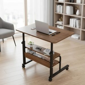 Escritorio Portátil Notebook Altura Ajustable Con Ruedas