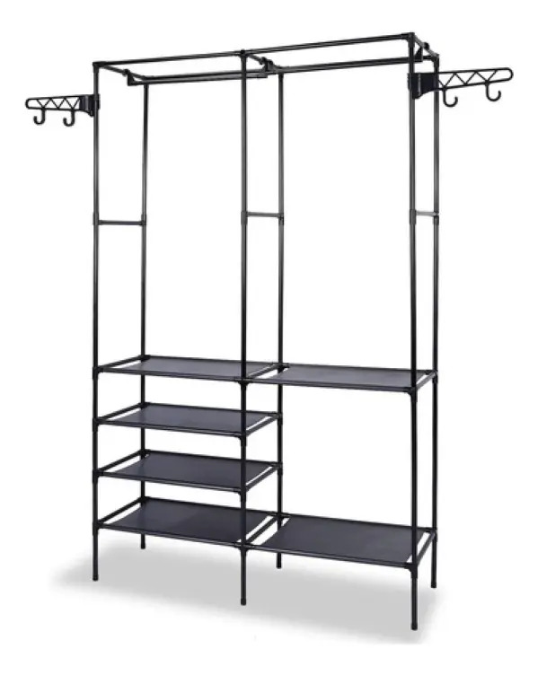 Perchero Rack Organizador De Ropa Multifunción Con Estantes - Imagen 5