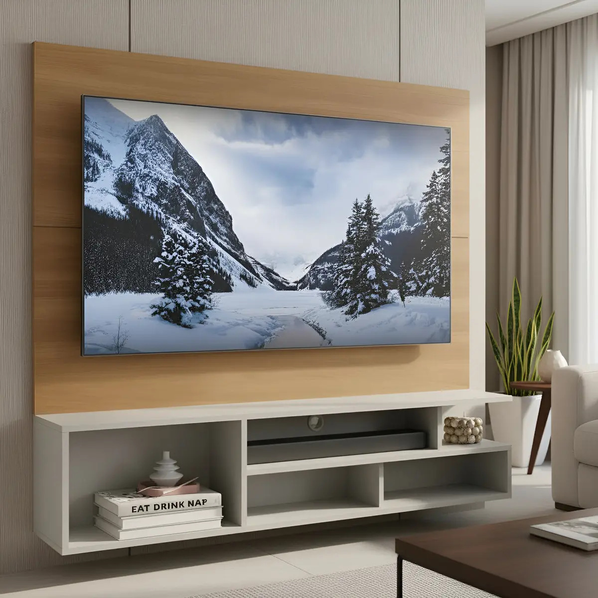Rack Para TV Modular MDF Moderno Living Comedor - Imagen 3