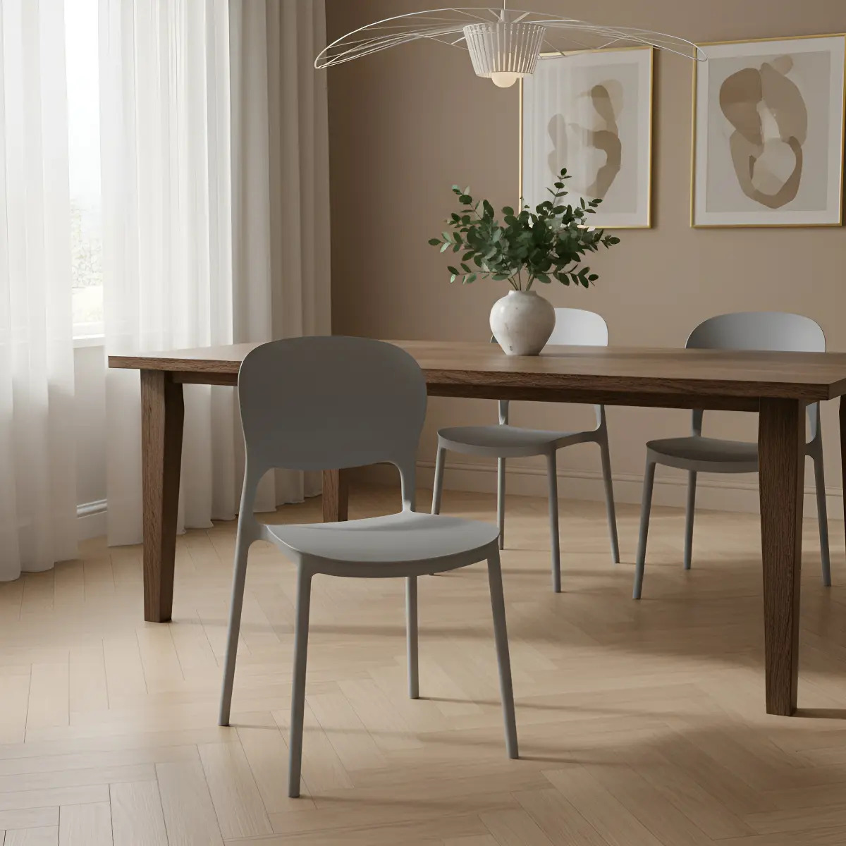 Silla De Comedor Con Respaldo Antideslizante 79x40x40 Cm - Imagen 3