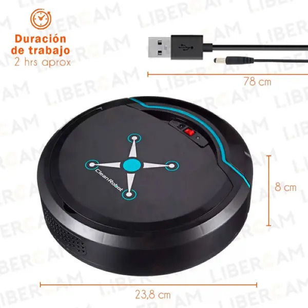 Aspiradora Automatica Smart Robot Inteligente Silenciosa - Imagen 3