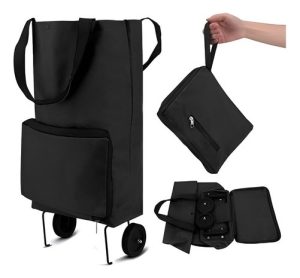 Carro Plegable Compras Para Feria Con Rruedas 20 Litros