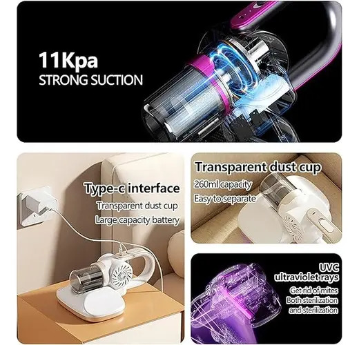 Aspiradora Inalámbrica 3 En 1/ 120w De Potencia Y 280 Ml - Imagen 6