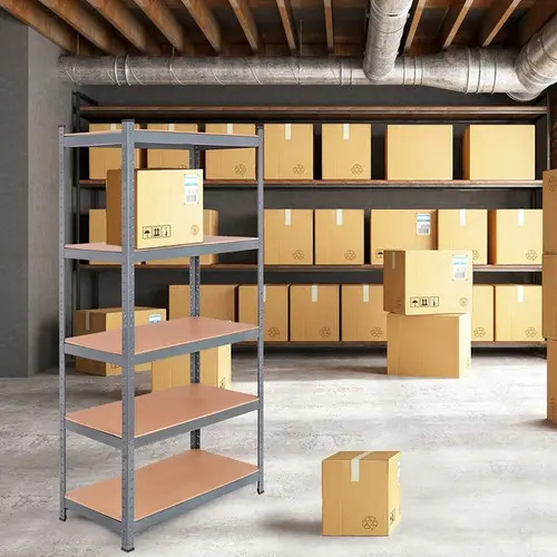 Estantería De Metal Mdf Resistente 90x40x180cm 5 Estantes - Imagen 9