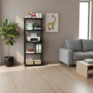Estantería De Plástico Resistente 5 Estantes Removibles 172 cm