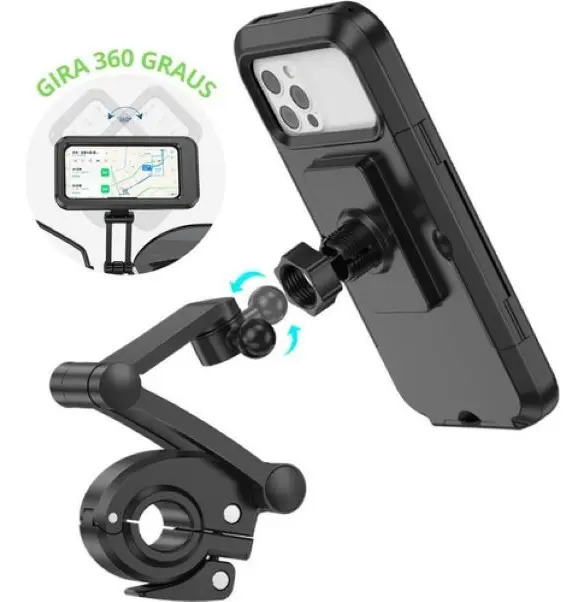 Soporte Universal Para Celular Moto,bici Con Rotación 360° - Imagen 6