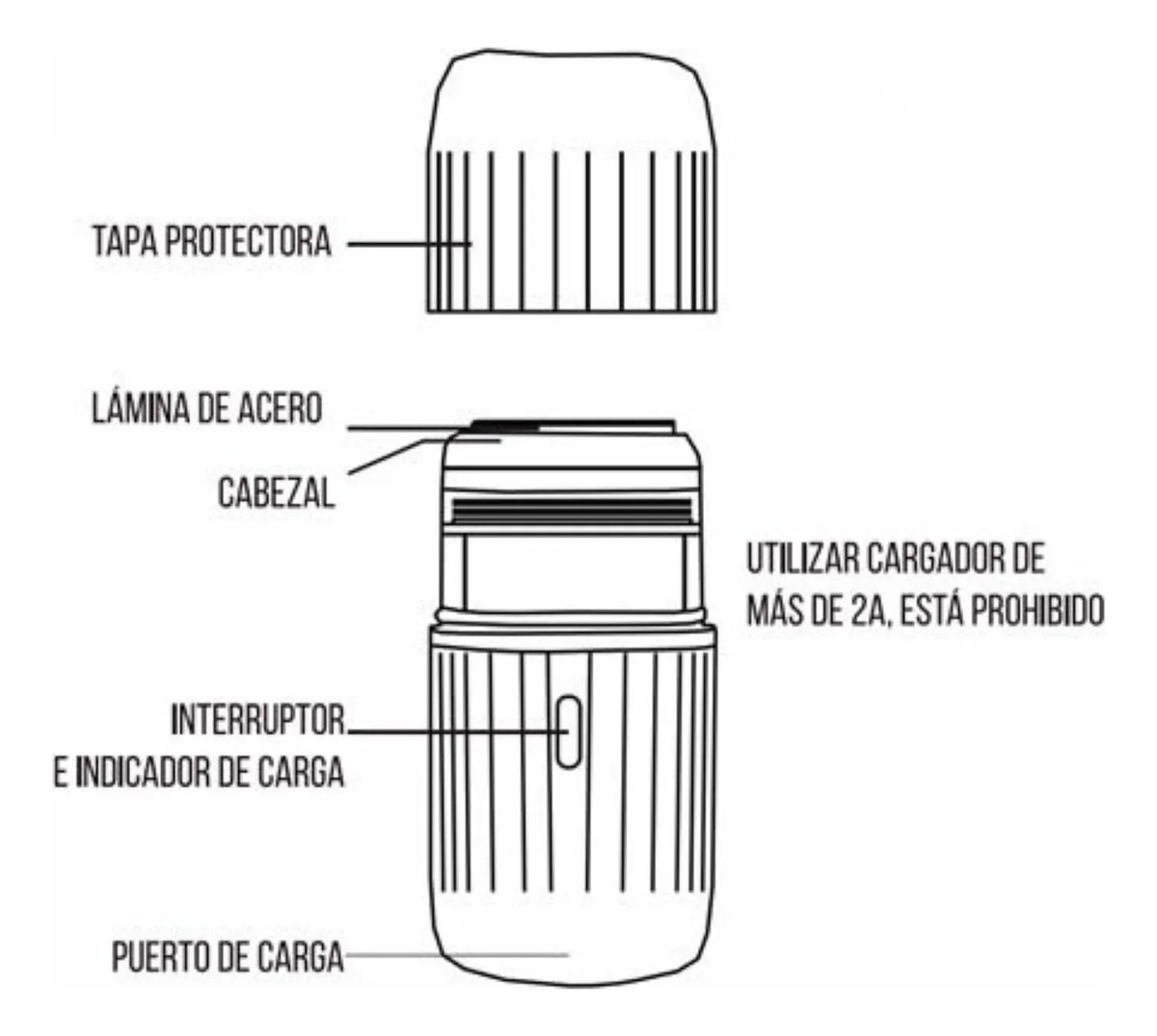 Afeitadora Inalambrica Winco W810 - Imagen 7