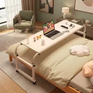 Mesa Escritorio Plegable Multiuso Para Cama Con Ruedas 120 cm