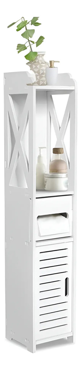 Mueble Organizador De Baño Con Estantes 80x15 cm