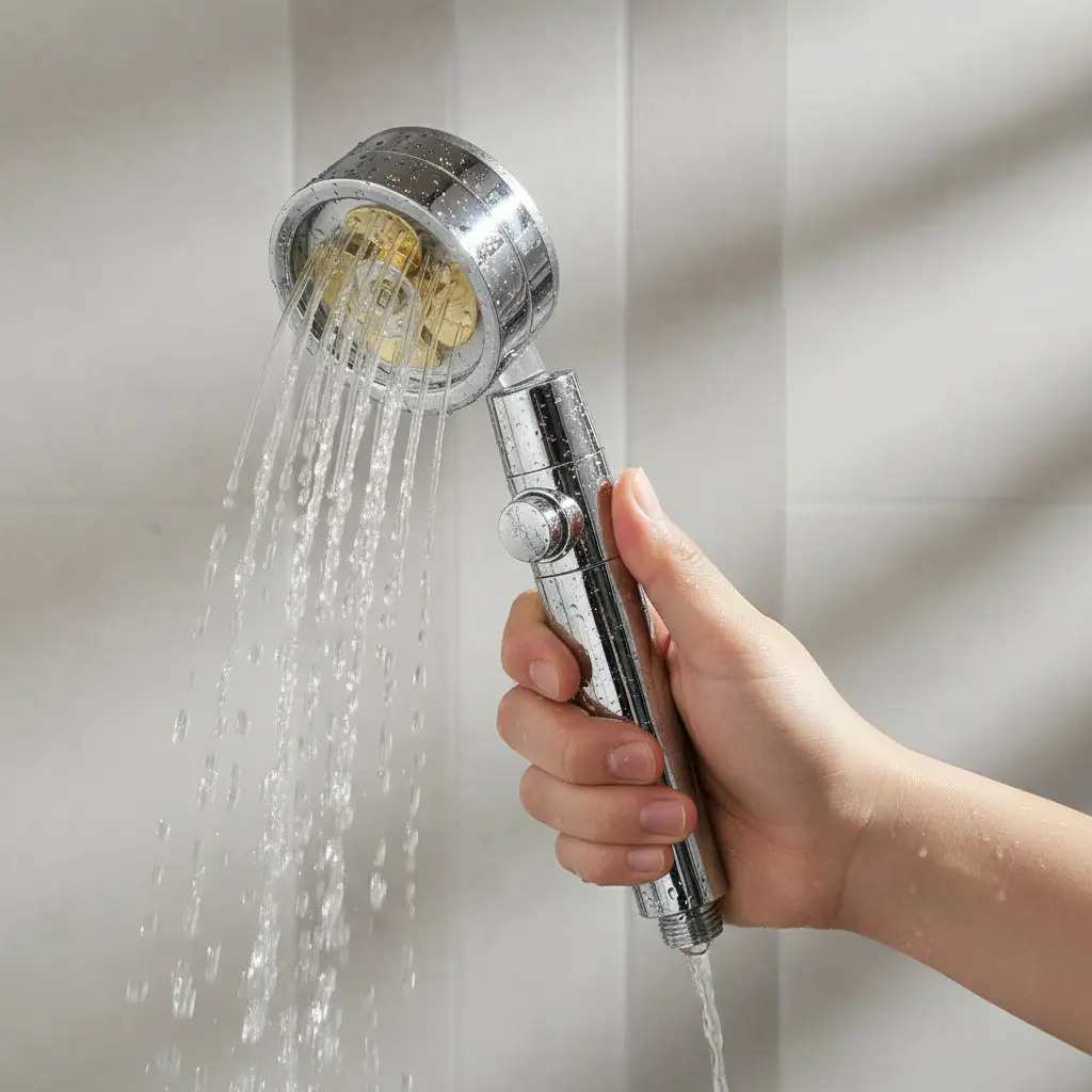 Cabezal Giratorio Ducha Turbo Presión Con Ventilador + Filtro - Imagen 6