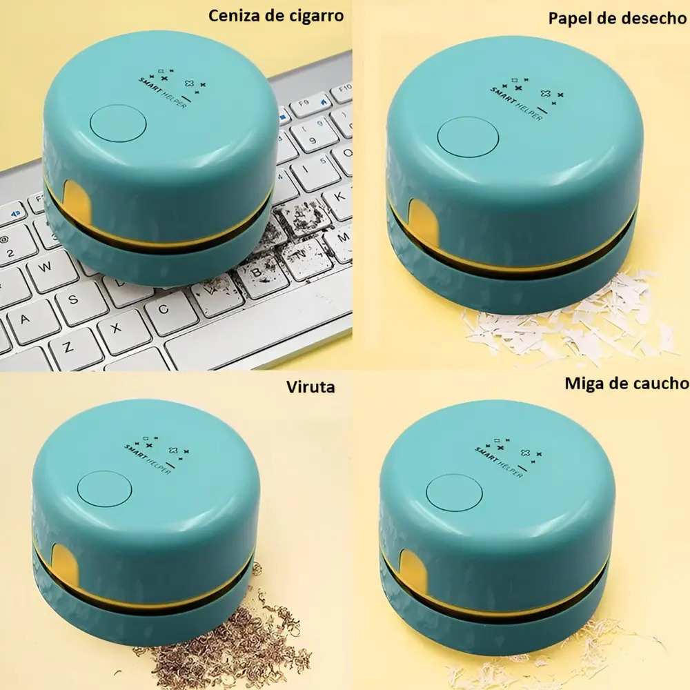 Aspiradora Mini Recargable Con Carga USB Paqueños Espacios - Imagen 3